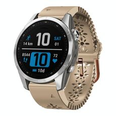 Per Garmin Fenix ​​7S Pro 42mm Cinturino in silicone traspirante da 20mm (cachi)