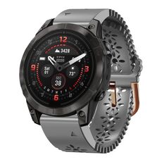 Per Garmin Epix Pro 42mm Cinturino in silicone traspirante da 20mm (grigio)
