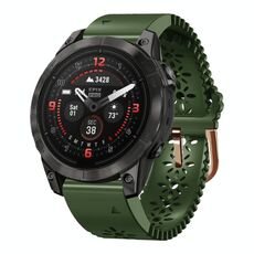 Per Garmin Epix Pro 42mm Cinturino in silicone traspirante da 20mm (verde militare)
