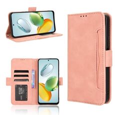 Custodia in pelle per telefono For Honor Play 60 Plus con texture in vitello e slot per schede (rosa)