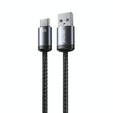 Cavo dati di ricarica rapida WK WDC-32a Raython Gen2 1m 6A USB a Type-C (nero)