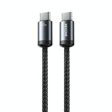 Cavo dati di ricarica rapida WK WDC-35 Raython Gen2 1m PD65W da tipo C a tipo C (nero)