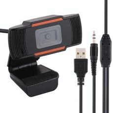 Telecamera per computer HD 1080P 25fps Microfono integrato Webcam USB (Nero)