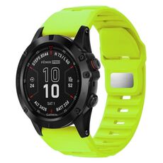 Per Garmin Fenix ​​7X / 7X Pro cinturino in silicone a sgancio rapido stile ruvido (verde)