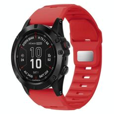 Per Garmin Fenix ​​7X / 7X Pro cinturino in silicone a sgancio rapido stile ruvido (rosso)