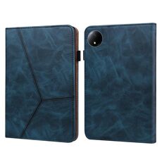 Per Xiaomi Redmi Pad SE 8.7 Custodia per tablet in pelle goffrata a strisce colorate (blu)