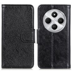Per Redmi 14C 4G Custodia per telefono in pelle con texture Nappa orizzontale (nero)