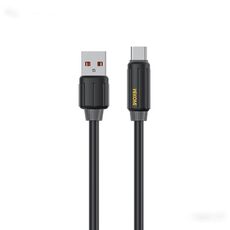 Cavo dati di ricarica rapida USB-Type-C WK WDC-27a elastico in silicone originale da 1 m, 66 W (nero)