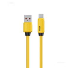 Cavo dati di ricarica rapida USB-Type-C WK WDC-27a elastico in silicone originale da 1 m, 66 W (giallo)