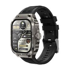 WK WH-03 2.01 pollici Smart Watch supporta chiamate Bluetooth (nero)
