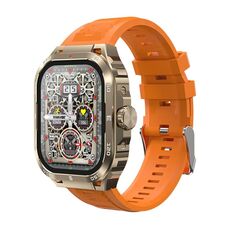 Orologio intelligente WK WH-03 da 2,01 pollici che supporta le chiamate Bluetooth (arancione)