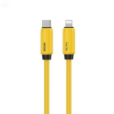 Cavo dati di ricarica rapida WK WDC-29 elastico in silicone originale da 1 m PD30W tipo C a 8 pin (giallo)