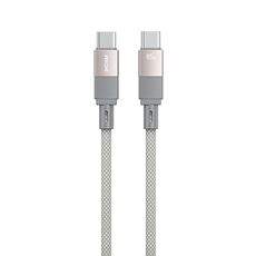 Cavo dati magnetico di ricarica rapida da tipo C a tipo C WK WDC-46 Magneto Series 1 m 65 W (grigio)