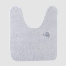 Asciugamano per bambini, bavaglino per bambini, non muta, multifunzionale, per il lavaggio del viso, colore: elefante grigio