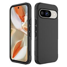 Per Google Pixel 9 RedPepper Armor PC Hybrid TPU Custodia per telefono (nero)