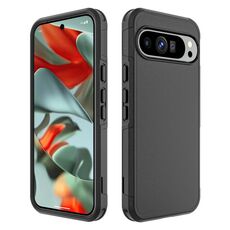 Per Google Pixel 9 Pro XL RedPepper Armor PC Hybrid TPU Custodia per telefono (nero)