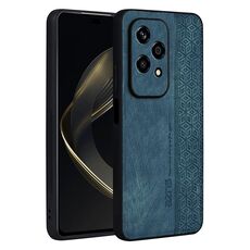 Custodia per telefono con effetto pelle in rilievo 3D per Honor 200 Lite Global AZNS (verde scuro)