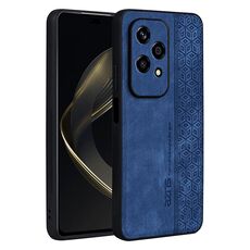 Custodia per telefono con effetto pelle in rilievo 3D per Honor 200 Lite Global AZNS (blu zaffiro)