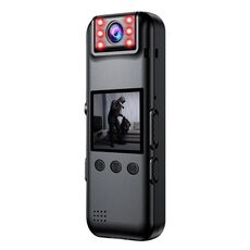 A82 IR Night Vision Rotating Lens 2K HD Video Recorder WiFi con clip posteriore (nero)