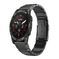 Per Garmin Epix Pro 47mm cinturino in acciaio inossidabile tartarugato da 22mm (nero)