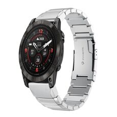Per Garmin Epix Pro 47mm cinturino in acciaio inossidabile tartarugato da 22mm (argento)