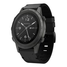 Per Garmin MARQ Commander Cinturino in pelle con fibbia in acciaio da 22 mm (nero)