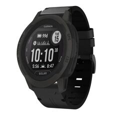 Per Garmin Instinct 2 Solar cinturino in pelle con fibbia in acciaio da 22 mm (nero)