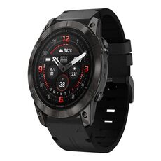 Per Garmin Epix Pro 42mm cinturino in pelle con fibbia in acciaio 20mm (nero)