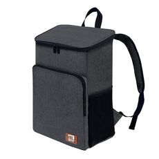 Borsa termica portatile da campeggio da 20 litri, doppia spalla, per picnic all'aperto, grande capacità, per il pranzo (nera)