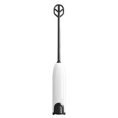 Miscelatore elettrico portatile per latte in polvere, per bambini, per preparare alimenti complementari, con bastoncino di agitazione (bianco e nero)