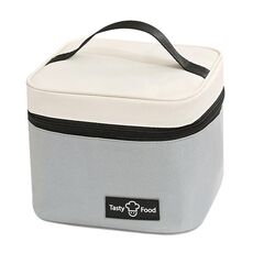Borsa termica portatile per il pranzo, per picnic all'aperto (grigio)