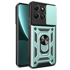 Per Honor X6b Custodia per fotocamera scorrevole TPU+PC Custodia per telefono (verde)