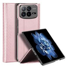 Per Xiaomi Mix Fold 4 DUX DUCIS Bril Series PU + TPU Custodia per telefono (rosa)