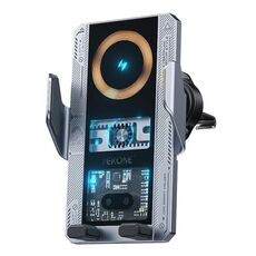WEKOME WP-U208 Supporto per auto con ricarica wireless trasparente meccanico da 15 W (grigio)
