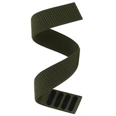 Per Garmin Fenix ​​8 AMOLED 47mm Cinturino in nylon lavorato a maglia con chiusura a strappo (verde militare)