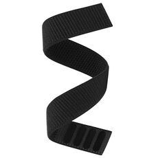 Per Garmin Fenix ​​8 AMOLED 43mm Cinturino in nylon lavorato a maglia con chiusura a strappo (nero)