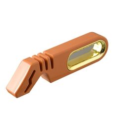 Affilacoltelli 4 in 1 Pietra per affilatura rapida da cucina a 4 stadi Strumento per affilatura manuale (arancione)