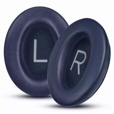 Per BOSE QC45 1 paio di cuffie in spugna, paraorecchie in pelle (blu navy)