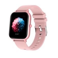 Smartwatch Bluetooth con touch screen da 1,83 pollici, monitoraggio della frequenza cardiaca, ossigeno nel sangue, pressione sanguigna, voce AI e sonno (rosa)