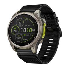Per Garmin Fenix ​​8 MIP 47mm Nylon Canvas Quick Release 22mm Cinturino per orologio (nero)