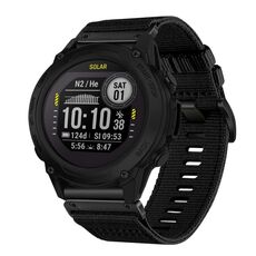 Per cinturino da orologio Garmin Descent G1 in nylon e tela a sgancio rapido da 22 mm (nero)