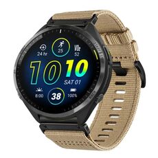 Per Garmin Forerunner 965/955/945 cinturino in nylon e tela a sgancio rapido da 22 mm (cachi)
