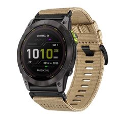 Per cinturino da orologio Garmin Enduro 2 / Enduro Nylon Canvas Quick Release 26mm (cachi)