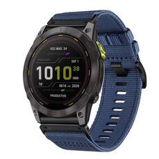 Per cinturino da orologio Garmin Enduro 2 / Enduro Nylon Canvas Quick Release 26mm (blu)
