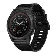 Per Garmin Tactix 7 / Tactix DELTA Nylon Canvas Quick Release 26mm Cinturino per orologio (nero)