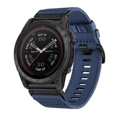 Per Garmin Tactix 7 / Tactix DELTA Nylon Canvas Quick Release 26mm Cinturino per orologio (blu)