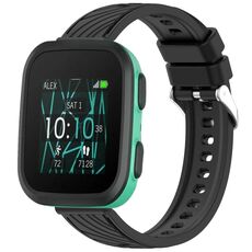 Per cinturino in silicone Garmin Bounce Stripe Texture da 20 mm (nero)