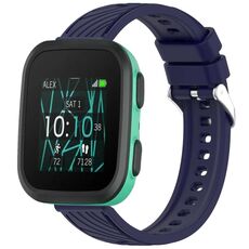 Per cinturino in silicone Garmin Bounce Stripe Texture da 20 mm (blu notte)