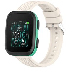 Per cinturino in silicone da 20 mm Garmin Bounce Stripe Texture (Starlight)