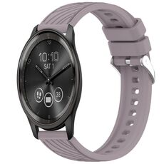 Per Garmin VivoMove Trend Stripe Texture cinturino in silicone da 20 mm (Roland Purple)